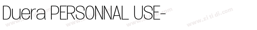 Duera PERSONNAL USE字体转换